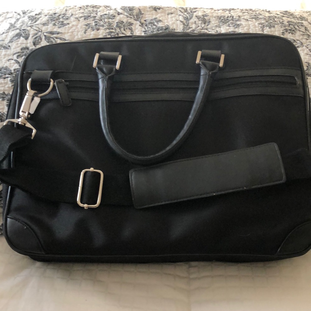Women Black Laptop Case Shoulder Bag